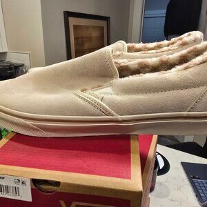 Vans Classic Slip-On Men's Shoes Sneakers VN000DAH89F1 Sherpa / Fleece Sz 12 NEW